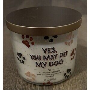 Yes You May Pet My Dog 3 Wick Candle New